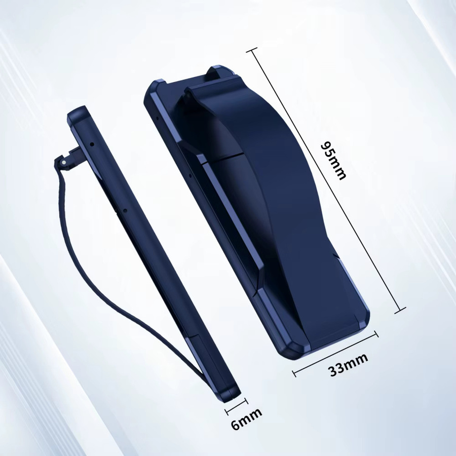 Universal Faltbarer Handyhalter mit unsichtbarer Schnalle und Teleskop-Armband in Cyan/Blau - Bild 6