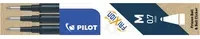 PILOT FriXion Ball Ersatzminen für Tintenroller, 0,4 mm Strichstärke, Blau, 3er Pack - Bild 1