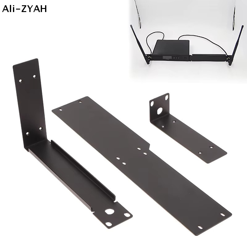 AH Rackmontierbarer Metallrahmen für drahtlose Mikrofonsysteme und Empfänger QLXD QLXD4 ULXD ULXD4 SLXD in Schwarz - Bild 2