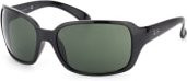 Ray-Ban RB 4068 Sonnenbrille, Rechteckig, Vollrand, Kunststoff, Damen, black, green - Bild 1