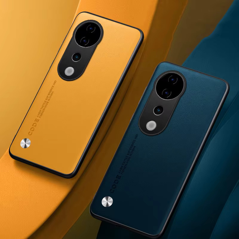 EUCAGR Luxus PU Leder Handyhülle für VIVO S19 und VIVO S19 Pro in Schwarz, stoßfeste weiche Rückseite - Bild 2
