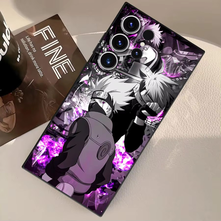 Weiche Handyhülle im Anime-Design für Samsung Galaxy S20, S21 FE, S23 Ultra, S24 Plus und S25 Edge in Schwarz und Multicolour - Bild 2