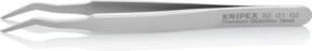 Knipex SMD-Präzisionspinzette Glatt aus Edelstahl in Silber, Länge: 120 mm - Bild 1