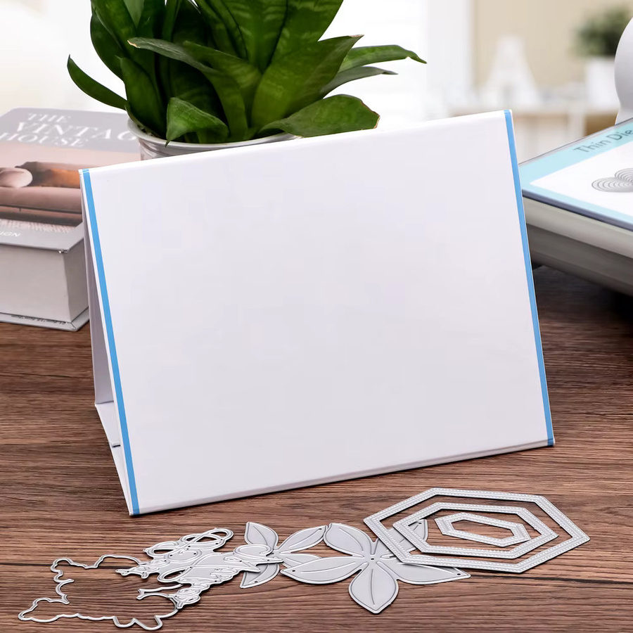 Doppelseitiges magnetisches Aufbewahrungspanel aus Metall in Weiß für DIY Scrapbooking und Handwerk - Bild 2