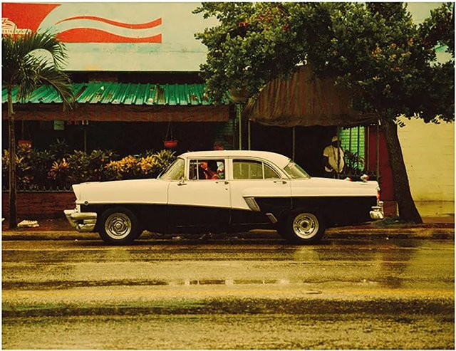 Komar Wandbild Cuba Car, Paper Poster, Multicolor, Breite: 50 cm, Höhe: 40 cm - Bild 1