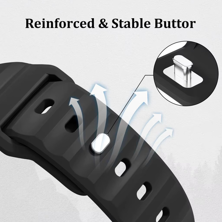 FancyWrist Smartwatch Band, Silikonarmband, PC + TPU-Gehäuse, Apple Watch Serie 11 10 Ultra 3/2 - Bild 3