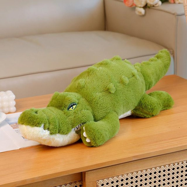 Yiran toy Krokodil-Plüschtier, grünes Riesen-Alligator-Sofakissen, 70cm - Bild 1