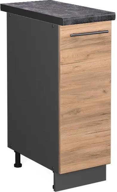 Vicco Apothekerschrank Fame-Line Goldkraft Eiche/Anthrazit, Wandmontage, B/T/H: 60 x 30 x 82 cm - Bild 1