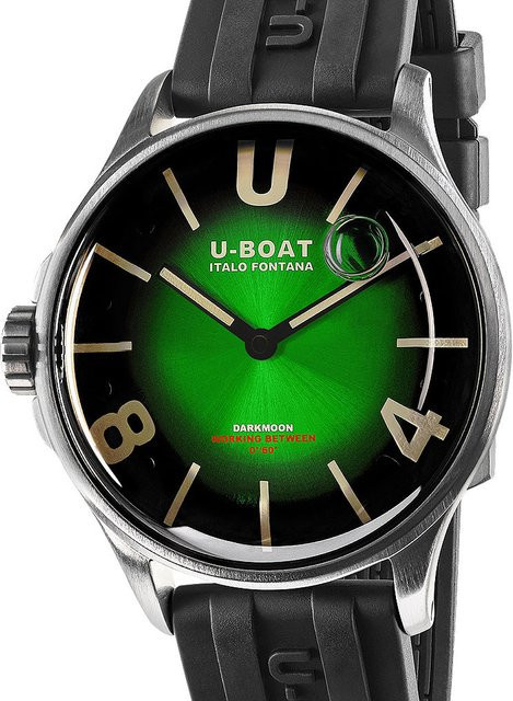 U-Boat Herrenuhr, Quarz, Edelstahl, Grün, 40 mm, 5 ATM - Bild 1