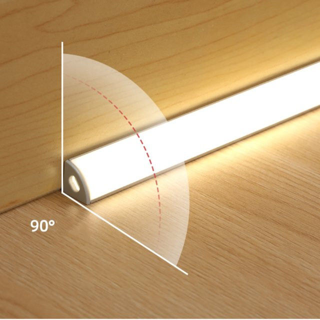GAHADA LED-Profil Leiste in Weiß mit Touch-Sensor-Dimmer für Küchenbeleuchtung und Schrankunterbau, COB-Technologie, 16 x 16 mm - Bild 1