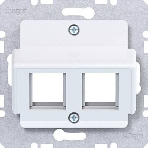 Hager Abdeckungsplatte WAF2164WG in Lichtweiß glänzend - Bild 1