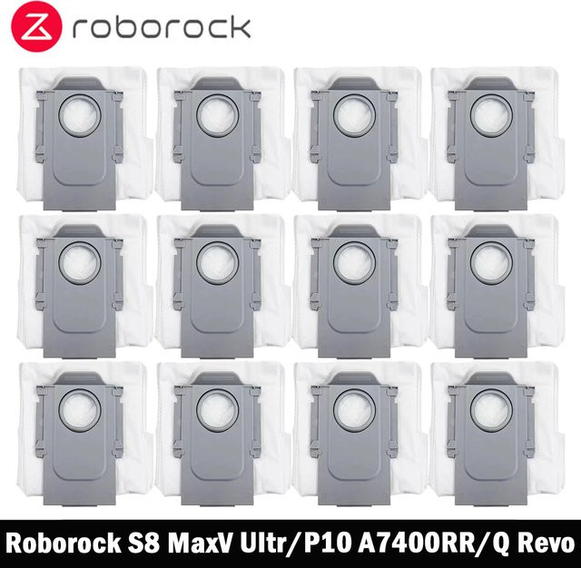 Roborock Ersatzbeutel aus Kunststoff in Grau für S8 MaxV Ultra, Q Revo, Q Revo MaxV, Q Revo S, Q Revo Pro, Qrevo Curv und Saros 10 - Bild 1