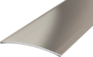 CARL PRINZ Übergangsprofil aus Edelstahl, silberfarben, selbstklebend, Breite: 40 mm, Höhe: 4 mm - Bild 1