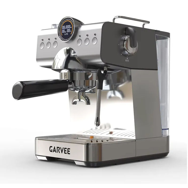 Acekool Espressomaschine mit 20 Bar Druck, 1200W Kaffeemaschine mit Thermoblock, Milchaufschäumer und 1,5 l Wassertank, Silber/Edelstahl - Bild 7
