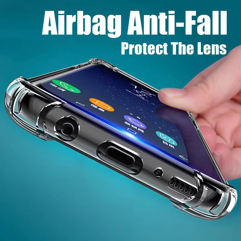 Stoßfeste und transparente Silikon Schutzhülle für Samsung Galaxy S20 S21 S22 S23 S8 S9 S10 Note 10 Plus 20 Ultra - Bild 2