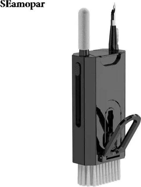 SEamopar 8-in-1 Reinigungsset für Computer, Tastatur, Kopfhörer und Handy in Schwarz oder Weiß - Bild 1