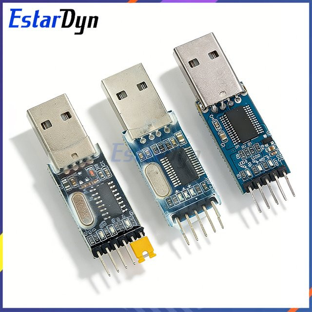Estardyn USB zu RS232 TTL Konverter Adapter Modul PL2303HX in Blau mit 3,3V und 5V Schalter - Bild 1