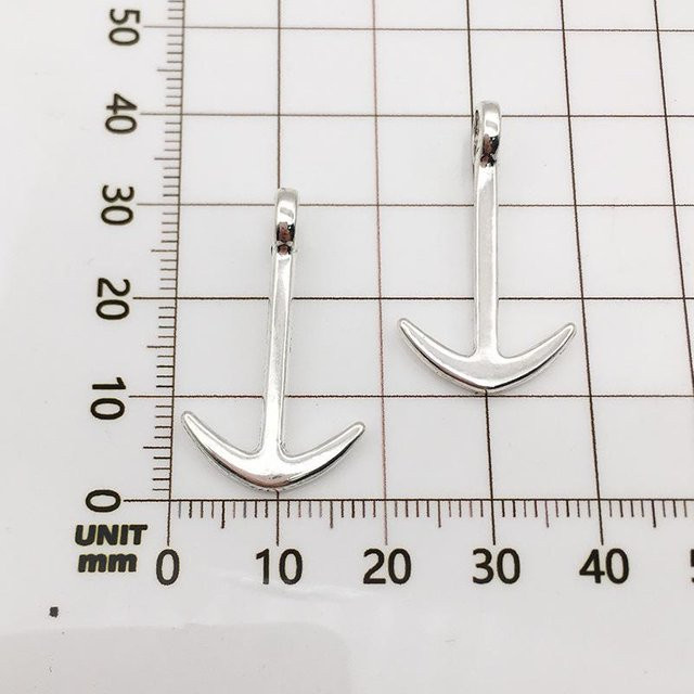 Anhänger Charm, Silber, Anker, Vintage, Unisex - Bild 1