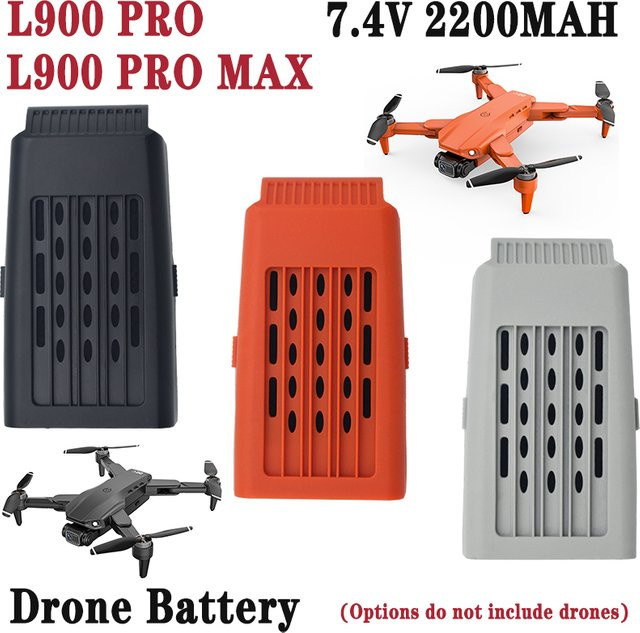 PYLRC L900 Pro Drone Batterie 7,4 V 2200 mAh Orange für L900PRO MAX RC Quadcopter Zubehör - Bild 1