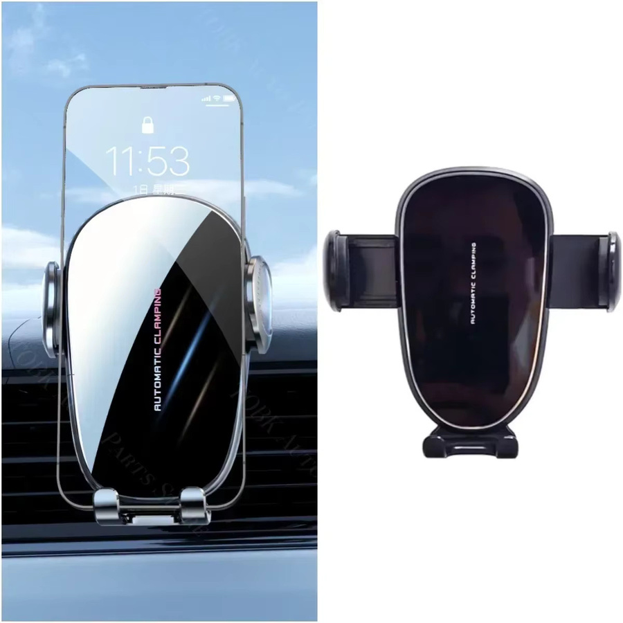 Handy Halterung für Hyundai Elantra AD 2019-2023 mit 15W kabelloser Ladefunktion in Schwarz - Bild 1