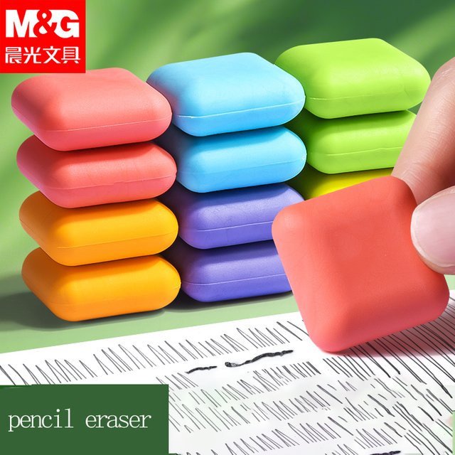 M&G Bunte Radiergummis für die Schule, Rückstandsfreie Ultra-Reine Skizzen-Radiergummis in Multicolour - Bild 1