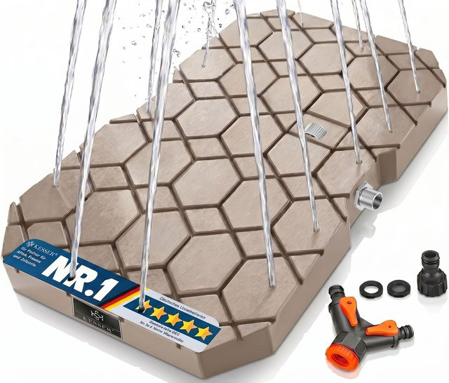 KESSER Bodendusche Geo Gartendusche rostfrei mit Fußrad-Steuerung - Bild 1