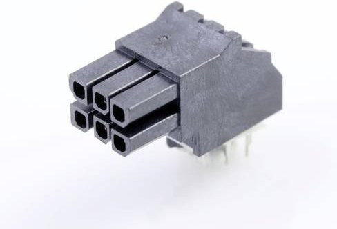 Molex Einbau-Buchsenleiste Standard 447640602 in Schwarz und Gold aus Kunststoff - Bild 1