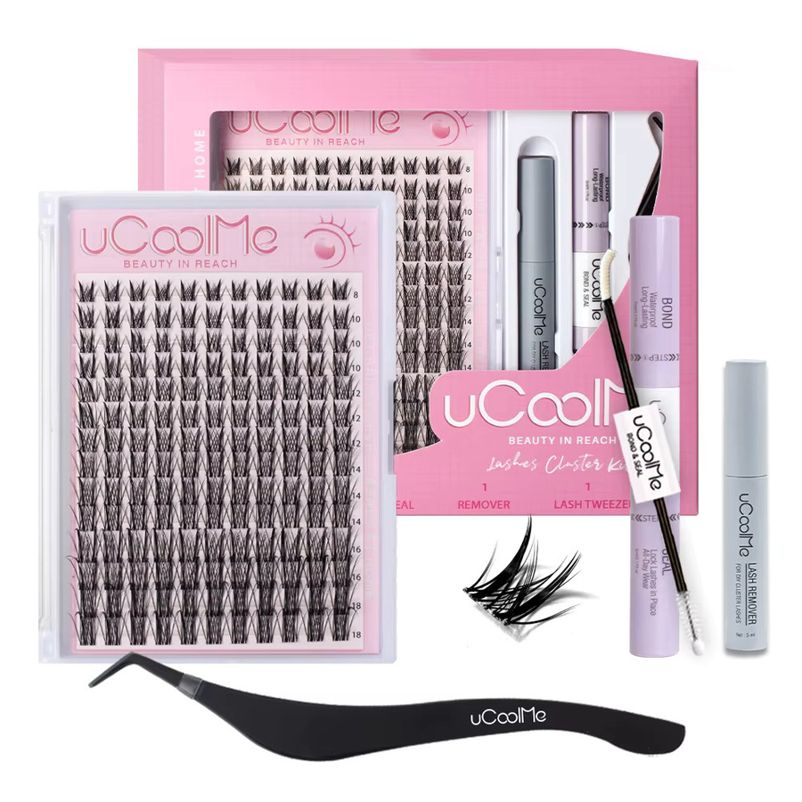 uCoolMe Lashes Aphrodite Cluster-Set, 154 Teile, Wispy Cat Eyes - Bild 4