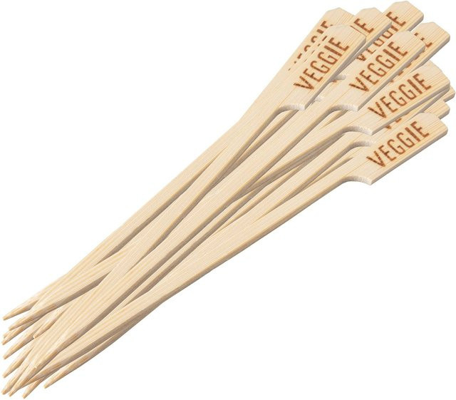 Fackelmann Fingerfoodsticks Veggie aus FSC-zertifiziertem Bambus, Beige, 25 Stück, Länge: 15 cm - Bild 1