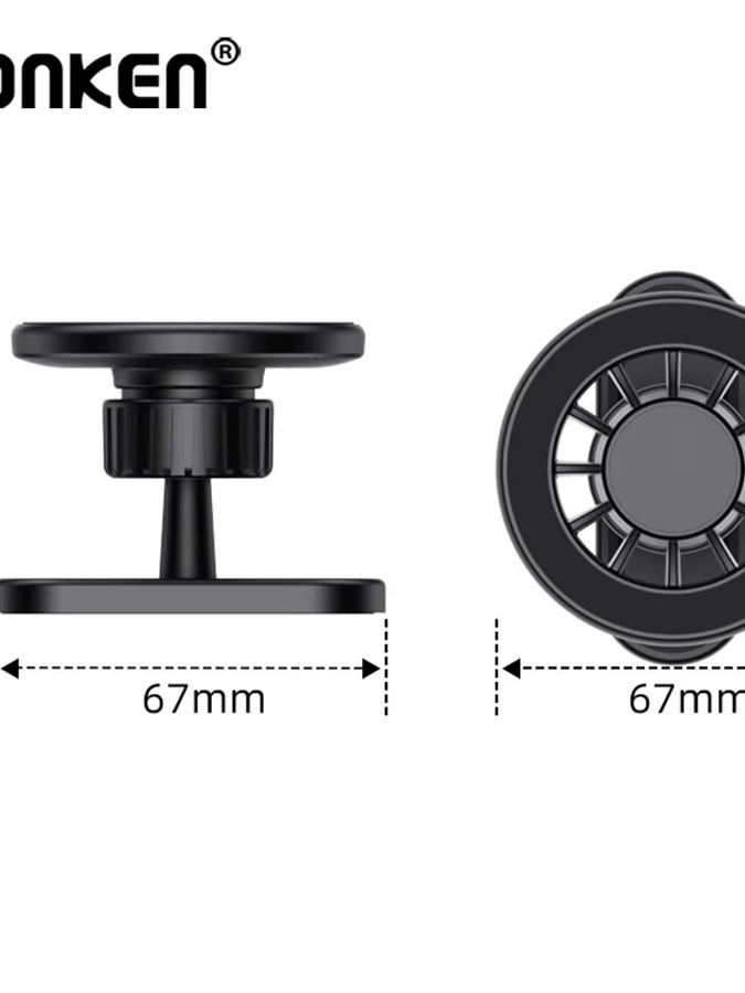 FONKEN Magnetischer Golfwagen-Handyhalter mit 360 Grad Drehbarkeit für MagSafe, kompatibel mit iPhone, Samsung und Xiaomi, Schwarz - Bild 6