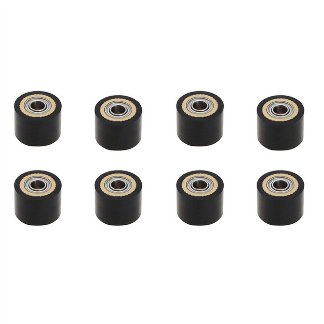 8er-Set Pinch Roller für Mimaki CG Serie Plotter Cutter, Farbe: Schwarz, Maße: B: 4 mm, H: 10 mm, T: 14 mm - Bild 1