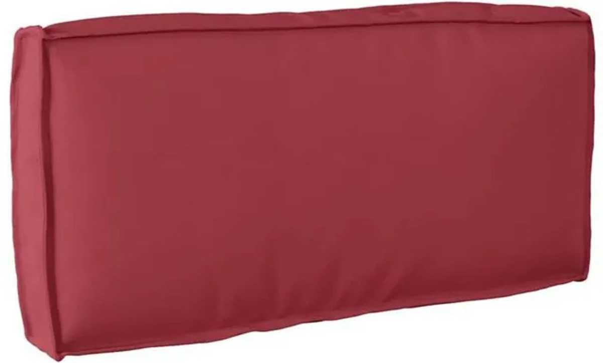 Palettenkissen für die Rückenlehne von vidaXL in Weinrot aus Polyester, B/H: 80 x 40 cm, Tiefe: 12 cm - Bild 1