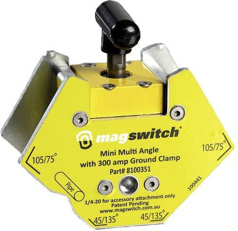 Magswitch Mini Multi Angle Magnet mit 300 Ampere in Gelb - Bild 1