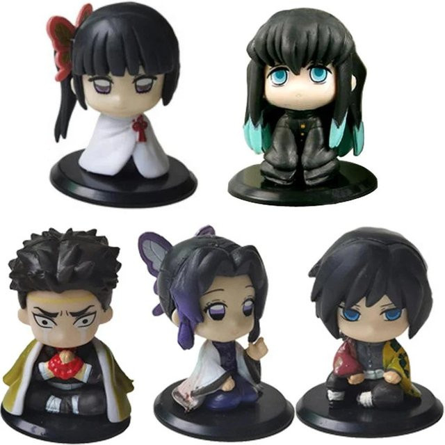 Yiran toy 1 Demon Slayer Sitzende Geisterpuppe Spielzeugfigur 5-teiliges Set - Bild 1
