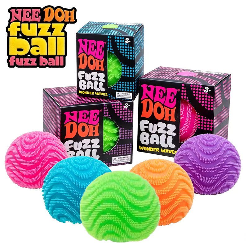 NeeDoh Fuzz Ball Wonder Waves, Sensorisches Quetschspielzeug, Fidget-Ball - Bild 2