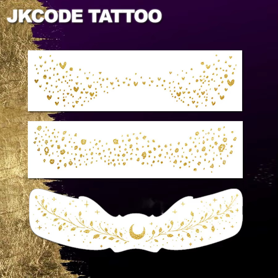 JKCODE TATTOO Metallic Freckles Tattoo Sticker Set, Unisex - Bild 2
