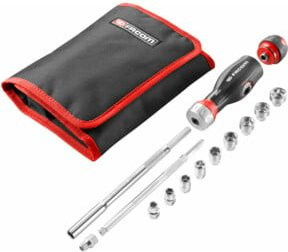 Facom PROTWIST Stecknusshalter-Set, 5-tlg., Schwarz, ATCL.3.12PB - Bild 1