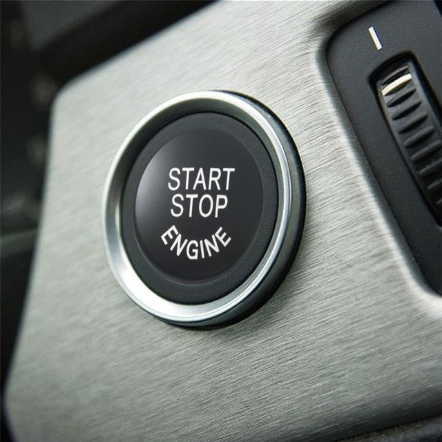 Ersatzabdeckung für Auto-Motorstartknopf und Stoppschalter von kanuoc in Schwarz für BMW E87 E60 E83 E84 E89 E90 E91 E92 E93 - Bild 1