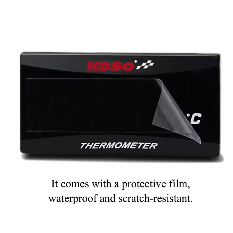 KOSO Universal Wassertemperaturanzeige für Motorräder in Schwarz für Yamaha Honda Kawasaki - Bild 3