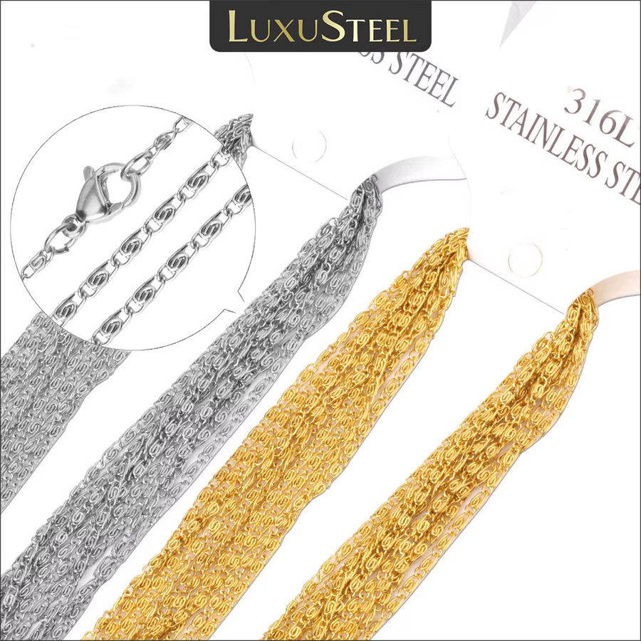 Luxu steel Halskette, Edelstahl, 2mm, Unisex - Bild 2
