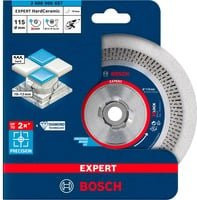 Bosch Expert HardCeramic X-LOCK Diamanttrennscheibe für Winkelschleifer, Durchmesser: 115 mm, Bohrung: 22,23 mm, Dicke: 1,4 mm, Höhe: 10 mm - Bild 2