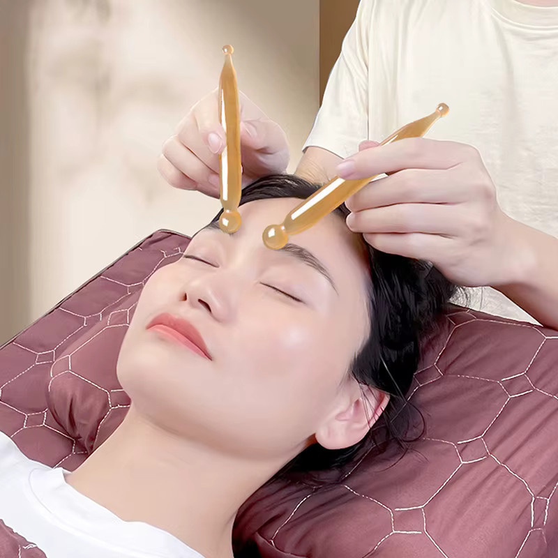 KuZHEN Gua Sha Jade Massage Stick für das Gesicht, Unisex - Bild 3