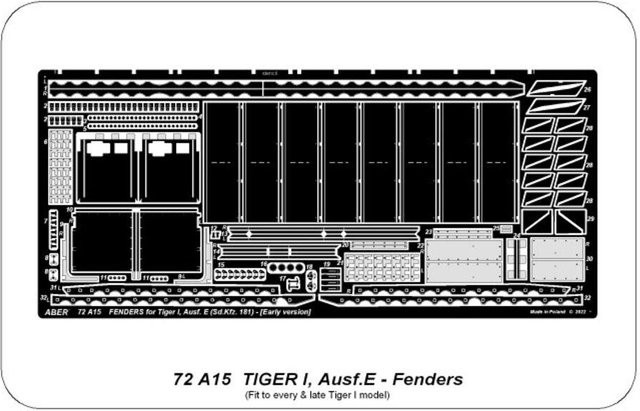 Aber Sd.Kfz.181 Pz.Kpfw.VI Ausf.E-Tiger I-Fenders, Fahrzeug, 1:72 - Bild 1