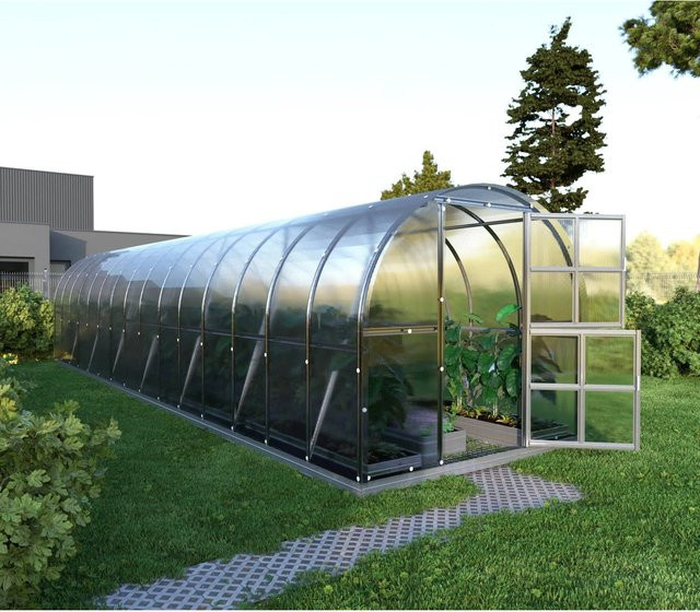 KLASIKA Gewächshaus Arch mit 4 mm Polycarbonatabdeckung, B/T: 12 m x 3 m, transparent - Bild 1