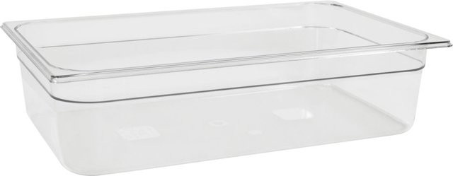 Schneider GN 1/1 Gastronormbehälter aus Polycarbonat, transparent, Tiefe: 10 cm, Volumen: 13,3 l - Bild 1