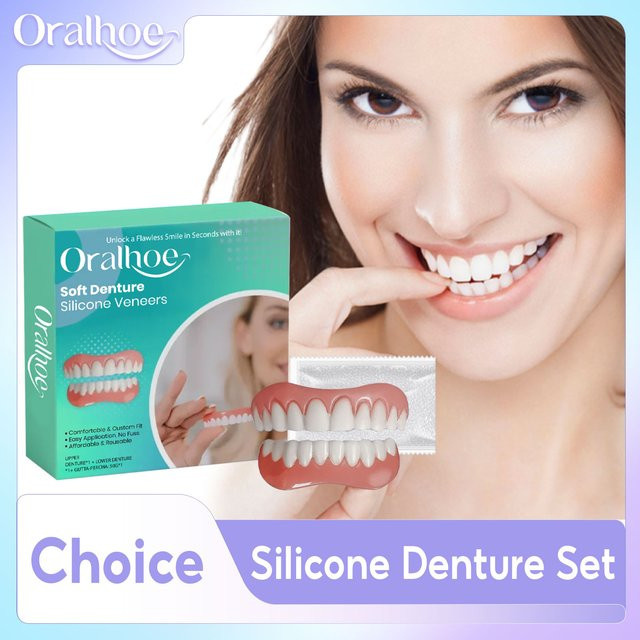 Oralhoe Silikon-Prothesen Set, künstliche Zähne - Bild 1