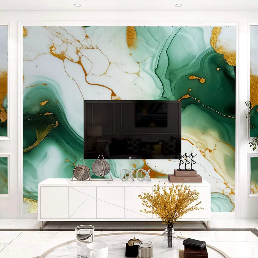 TTOKKONG WALLPAPER Selbstklebende Marmor-Tapete in Multicolour mit abstraktem Design für die Küchenrückwand - Bild 3