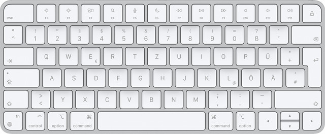 Apple Magic Keyboard Silber Bluetooth USB-C QWERTZ DE - Bild 1