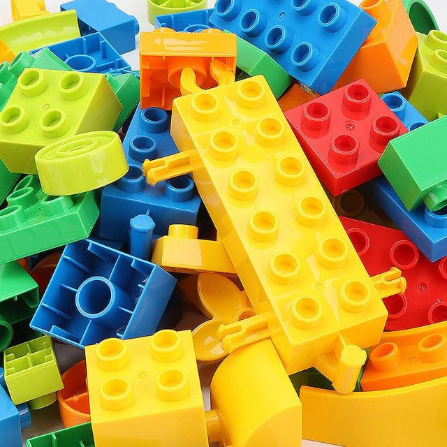 Wucifang Bags Große Bausteine, Bunt / Mehrfarbig, 140-teiliges Set, ab 3 Jahre - Bild 1
