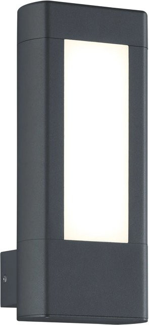 Trio LED-Wandleuchte Rhine Anthrazit für den Außenbereich aus Aluminiumguss B/H/T: 25,0 x 11,0 x 10,5 cm - Bild 1